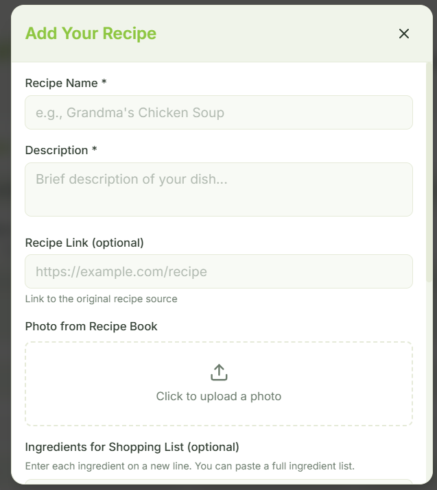 Add Recipe